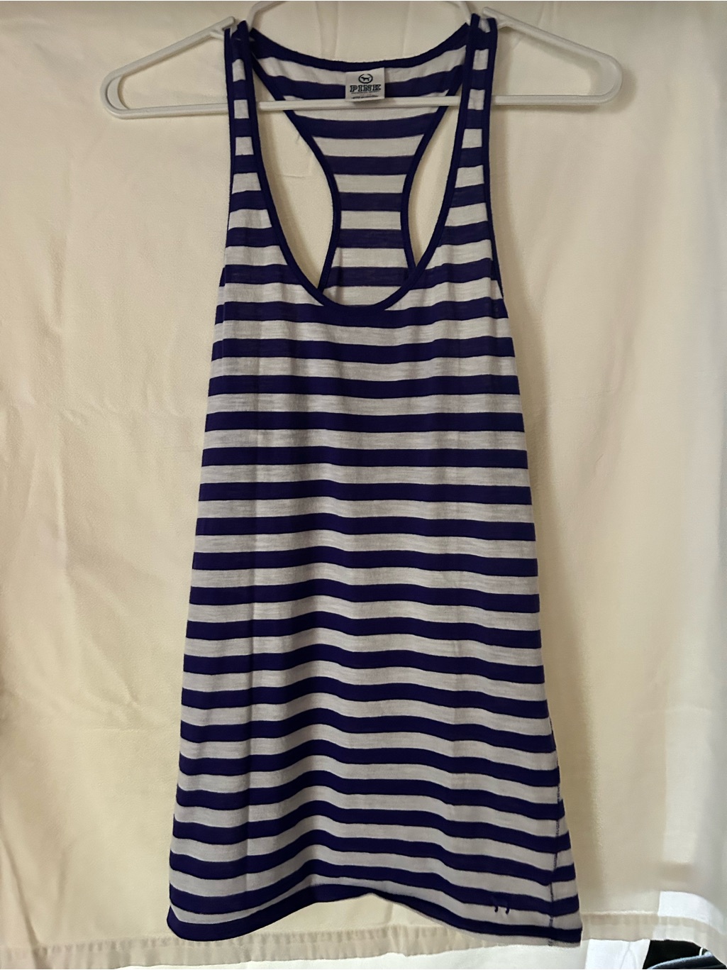 Robe Camisole Pink Victoria’s Secret Raye Bleu Et Blanc | M